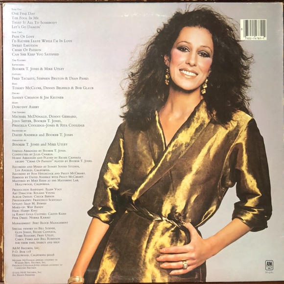 Rita Coolidge Satisfied Vinyl Lp '79 - Picture 3 of 7